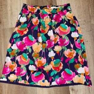 J Crew Floral Skirt